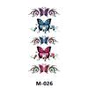 Venta al por mayor de fábrica de pegatinas de tatuaje para hombres y mujeres, pegatinas de tatuaje impermeables de color mariposa y flores, pegatinas de tatuaje rojas de red