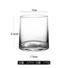 Vaso de Vidrio Transparente Resistente a Altas Temperaturas, Vaso de Agua con Recubrimiento Iónico de Alta Calidad, Vaso para Cepillo de Dientes y Enjuague Bucal de Vidrio de Cristal de Gama Alta