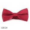 Pajarita para Hombre, Boda, Novio, Padrino de Boda, Borgoña, Padrinos de Boda, Traje Negro, Pajarita Negra de Doble Capa