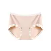 Ropa interior térmica cepillada de imitación cachemir para otoño e invierno para mujer, de cintura media, cómoda, antibacteriana, entrepierna de algodón, bragas sin costuras que cubren la cadera para mujer