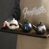 Olla de condimentos estilo japonés transfronteriza creativa botella de cerámica para condimentos frasco de condimentos salsa restaurante hotel fabricantes de vajilla de cerámica al por mayor
