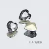 Rinestones Grises Galvanizados para Uñas Artísticas de Cristal Dongzhou, Transparentes Negros Brillantes Ovalados y Cuadrados de Cristal K9 de Alta Calidad, Decoraciones para Uñas Artísticas al por Mayor