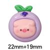Cartoon mirtilo porco comida e bolo de brincar diy resina jóias acessórios gancho de cabelo copo de água crianças material artesanal atacado