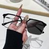 Armação de Óculos Nova e Elegante Tipo Sobrancelha Ponte Dupla Masculina Armação Sobrancelha Armação Anti-Luz Azul Óculos Fotocromáticos da Moda Sem Grau