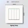 Panel de interruptor de luz de plástico blanco estilo británico de Hong Kong y Macao, enchufe de 13A con carga USB y carga rápida tipo C, panel de interruptor de luz estándar UK/US