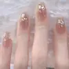 Unhas Usáveis Sexy Flash Personalizadas, Unhas Postiças de Alto Padrão, Adesivos de Nail Art Usáveis Gelo-Transparente, Adesivos de Nail Art Mais Vendidos, Produtos Acabados