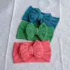 Nuevos Accesorios para el Cabello de Bebé Ins Estilo Europeo y Americano para Niños Banda para el Cabello Ancha de Nailon con Lazo Doble Retorcido Hiyab para Bebé