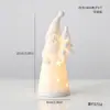 Decoração de Natal Transfronteiriça Cerâmica Boneco de Neve Luminoso Árvore de Natal Decorações de Mesa Presentes de Natal Enfeites de Decoração de Natal