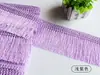 Acessórios Criativos de Renda Azul para Decoração de Cortinas, Um Rolo, 11,6m com Franjas, Barra Decorativa