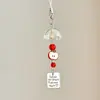 Estilo Ins Carrillón de Viento de Botella Flotante Llavero de Teléfono Colgante Pequeño Medusa Estrella Correa para Bolso Decoración Versátil para Mujeres