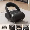 Taburete giratorio italiano para sala de estar, uso doméstico, ruedas silenciosas, banco pequeño, taburete para sofá, silla con respaldo, móvil