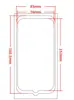 Caja de embalaje para funda de teléfono móvil de 6.7 pulgadas naranja negro en stock para funda de teléfono móvil película ventas directas de fábrica