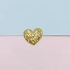 Parche Pequeño Cara Brillante Amor Polvo Dorado Accesorios para el Cabello de Niños Accesorios de Corazón Degradado Pegatina de Zapato de Corazón Material para Joyería DIY