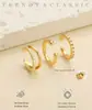 Amazon Europa y América Venta Caliente Anillo con Doble Bisagra Clip para Oreja Diseño de Nicho Aro de Oreja Simple Joyería de Accesorios Femeninos Atmosféricos Personalizados