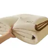 Manta Nueva de Waffle Transfronteriza, Manta de Uso Doméstico, Manta Chal Gruesa de Doble Capa para Oficina, Manta de Regalo para el Festival de Medio Otoño