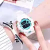 Directo de fábrica chapado casual relojes para estudiantes hombres y mujeres nuevo estilo coreano multifuncional impermeable luminoso relojes electrónicos