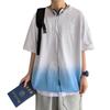 Nueva camiseta de manga corta para hombre, estilo coreano de verano, moderna, sencilla, de media manga, estilo Hong Kong, holgada, informal, de marca.