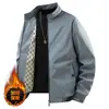 Chaqueta de Hombre Tallas Grandes con Cuello Alto 2026, Abrigo Cortavientos para Primavera y Otoño, Cardigan Versátil con Cremallera Estilo Casual de Negocios