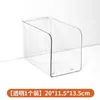 Estante de Archivo Transparente para Escritorio Estantería Soporte para Libros Organizador de Escritorio Oficina Acrílico 4 Cajas Organizadoras para Papel
