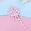 Decoración de Pastel Feliz Cumpleaños para Niños Enchufe Estilo Celebridad de Internet Castillo Molino de Viento Globo Año del Bebé Adornos para Hornear Bandera