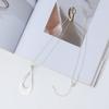 Explosiones Transfronterizas de Amazon Diseño Simple de Nicho Sentido Europeo y Americano Comercio Exterior Colgante de Joyería con Dibujo en Forma de Gota Cadena de Lana