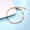 Pulsera sencilla estilo coreano directa de fábrica pulsera chapada en oro pulsera simple exquisita para niñas novias cadena desnuda simple venta al por mayor