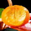 Persimmon Crocante Yangfeng de Shanxi, um persimmon sazonal fresco, crocante e doce com uma textura firme e uma casca deliciosa, doce e crocante