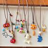 Collar Colgante de Manzana para Perro Adecuado para Verano para Mujer Lindo Diseño Dopamina Accesorio Largo Cadena para Suéter