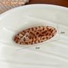 Elegante Retro Ovalado Metal Lazo Pinza Pico de Pato Tocado Dulce Chica Flequillo Delantero Horquilla Simple para Cabello Suelto