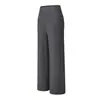 Conjunto de Yoga para Mulheres Calça Ampla Macia e Fluida com Bolsos Cintura Alta Sensação de Pele Nuo Pilates Corrida ao Ar Livre Conjunto de Duas Peças