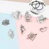 Accesorios para Joyería Transfronterizos Aleación Accesorios para Joyería DIY Pulsera de Plata del Tíbet Collar Colgante Colgante Modelo de Pareja Amor