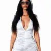Body de Camuflaje con Cremallera y Solapa Estilo Europeo y Americano Chica Picante Estampado Floral Hecho a Mano en el Lado Mangas Cortas Ajustado Bodycon