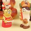 Estilo Japonés Zakka Comida para Gatos y Juego Adornos Lindos Hechos a Mano Cafetería Micro Paisaje DIY Manualidades de Resina Adornos Pequeños