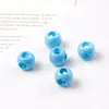Tinta acrílica 8mm contas de 4 furos contas soltas perfuradas de quatro furos corrente para celular pulseira acessórios de joalheria DIY