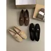 Primer Encuentro Temporada Yangqi Zapatos de Vestir Individuales para Mujer 2024 Nuevos Mocasines de Primavera y Otoño Zapatos Planos Casuales Slip-on