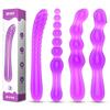 Para complacer al marido y mujer de la trastienda de gelatina diversión tirar de cuentas palo de masaje camarada tapón anal de trastienda fácil de limpiar suministros para adultos