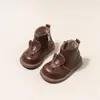 Botas de Piel de Conejo de Caña Alta para Niñas 2025 Primavera y Otoño Nuevo Estilo Botas Martin para Niñas Botas Individuales para Niños Pequeños Botas de Piel Cómodas Versátiles