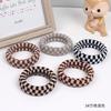 Versión coreana de anillo de toalla sin costuras ensanchado a cuadros de jacquard simple que no daña el cabello, suministro de puesto de cuerda al por mayor