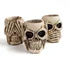 Figurita de Calavera Esqueleto - Ignorando, Ignorando, Sin Hablar - Adorno de Calavera de Resina - Suministro Transfronterizo de Halloween