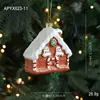 Decorações Criativas Transfronteiriças de Natal Árvore de Natal Floco de Neve Alce Homem de Gengibre Pingente Arrumo de Ambiente para Janela Estoque Pronto