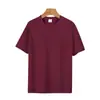 Transfronteiriça Nova Camiseta de Manga Curta 100% Algodão 260g Pesada Manga Curta Masculina e Feminina Versátil Camiseta de Placa Grande Casual Estilo Americano