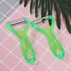 Suministro del Fabricante Pelador de Acero Inoxidable Mango Transparente Verde Cuchillo Pelador Gadgets de Cocina Multifuncionales Cuchillo para Frutas