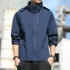 Chaqueta de mezclilla azul de verano con logo estampado, abrigo unisex estilo pareja, ropa de trabajo para viajar, chaqueta versátil de moda