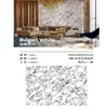 1200x3000 Formato Grande Roca Porcelánica Panel de Pared Fondo para Vestíbulo Sala de Estar de Villa Veta Continua Piedra de Lujo Roca Porcelánica Placa Grande