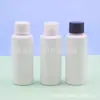 Botella plana de 50 ml con tapa de rosca, botella de embalaje para artículos de tocador, botella de hidrosol, botella de loción, botella PET vacía dispensadora de gel antibacterial