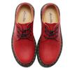 Audemars Piguet Primeira Camada 1461 Sapatos Baixos Pequenos de Couro para Mulheres Couro Genuíno Cavalo Louco Vermelho Tamanho Grande Botas Curtas Bico Redondo Sapatos Casuais de Trabalho Masculinos