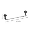 Toallero con Ventosa Baño Sin Perforaciones Baño Barra Telescópica para Toallas Estante de Almacenamiento Estante para Almacenamiento de Toallas de Baño