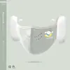 Máscara Cálida y Orejeras Integradas Ruiya para Niños de Primaria Otoño e Invierno Dibujos Animados Felpa Engrosada Máscara para Niñas para Proteger del Frío