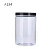 Botella de plástico cilíndrica recta para té de flores y frutas 1350ml tapa de rosca PET plástico transparente botella recta redonda botella de empaque de frutas secas
