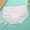 Calzones sin costuras para adolescente, tiro medio, transpirables, entrepierna antibacteriana, delgados, ropa interior para alumna de secundaria y preparatoria